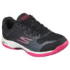 Skechers Womens Viper Court Pickleball Shoe (Black/Pink)