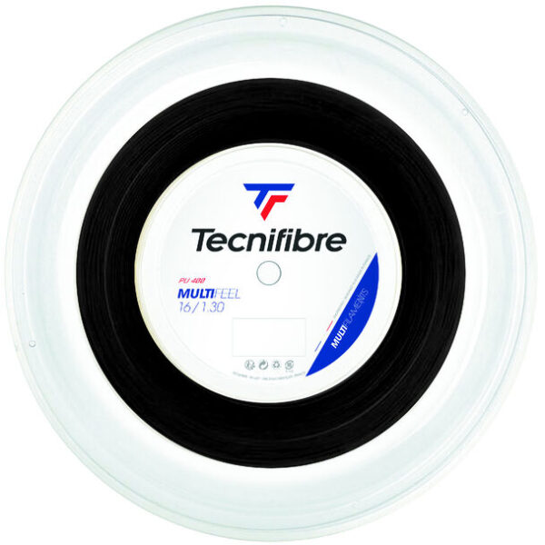 Tecnifibre MultiFeel 200m Reel - Black, 1.25mm