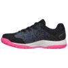 Skechers Womens Viper Court Pickleball Shoe (Black/Pink)