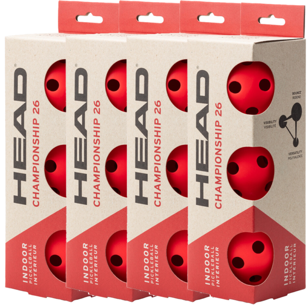 Head Championship 26 Indoor Pickleballs (Dozen)