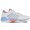 K-Swiss Womens Hypercourt Supreme 2 HB All Court Shoe (Bright White/Open Air/Strawberry Ice) (2024)