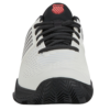 K-Swiss Mens Express Light 3 HB All Court Shoe (Bright White/Stretch Limo/High Risk Red) (2024)