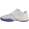 K-Swiss Womens Express Light 3 Padel Shoe (Snow White/Purple Heart/Evening Primrose) (2024)