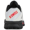 K-Swiss Mens Express Light 3 HB All Court Shoe (Bright White/Stretch Limo/High Risk Red) (2024)
