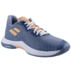 Babolat Womens Shadow Spirit 2 Indoor Court Shoes (Grey/Coral) (2024)