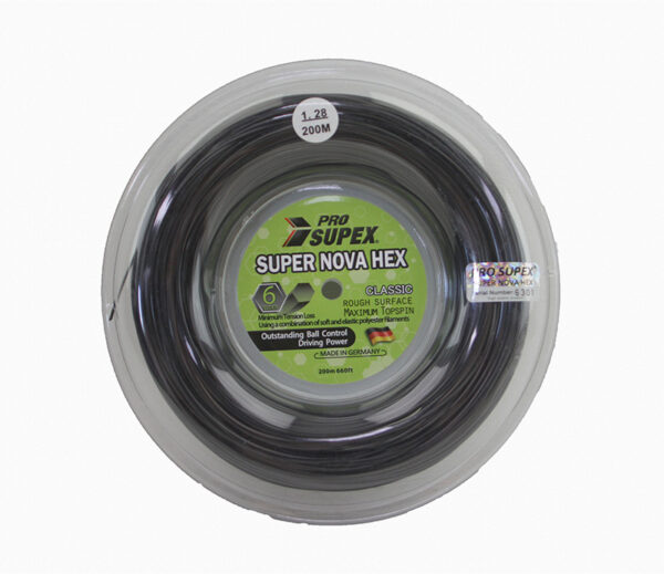 Pro Supex Super Nova Hex (Black) 200m Reel - Gauge: 1.28mm