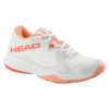 Head Womens Motion Team Padel Shoe (White/Coral) (2024)