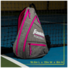 Franklin Pickleball Sling Bag (Grey/Pink)