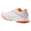 Head Womens Motion Team Padel Shoe (White/Coral) (2024)