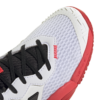 Adidas Junior Barricade All Court Shoes 2025 (White/Black/Red)