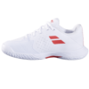 Babolat Propulse Junior 3 All Court (Girl) Tennis Shoes (White/Coral) (2025)