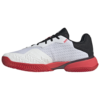 Adidas Junior Barricade All Court Shoes 2025 (White/Black/Red)