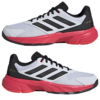 Adidas Mens CourtJam Control 3 All Court Shoes 2025 (White/Black/Red)