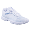 Babolat Womens Sensa Padel Shoes (White/Cool Blue) (2025)