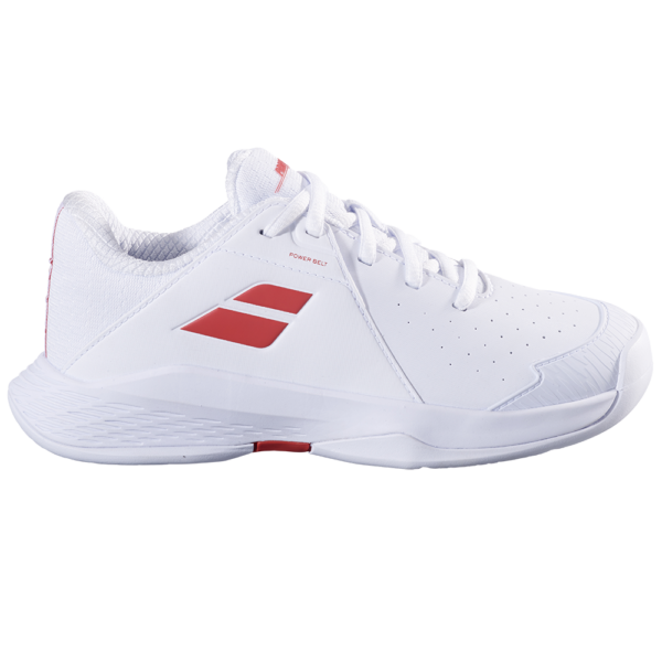 Babolat Propulse Junior 3 All Court (Girl) Tennis Shoes (White/Coral) (2025)
