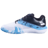 Babolat Mens Movea 2 Padel Shoes (White/Cyan Blue) (2025)