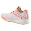 Head Womens Motion Pro Padel Shoe (White/Coral) (2024)