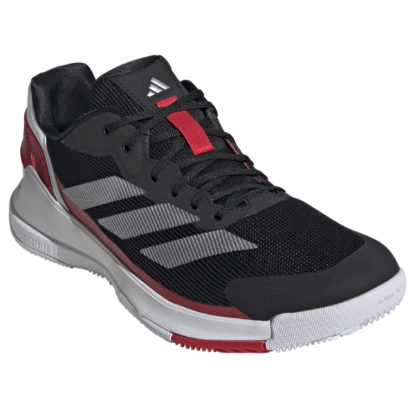 Adidas Mens Crazyquick LS Padel Shoes in black and red