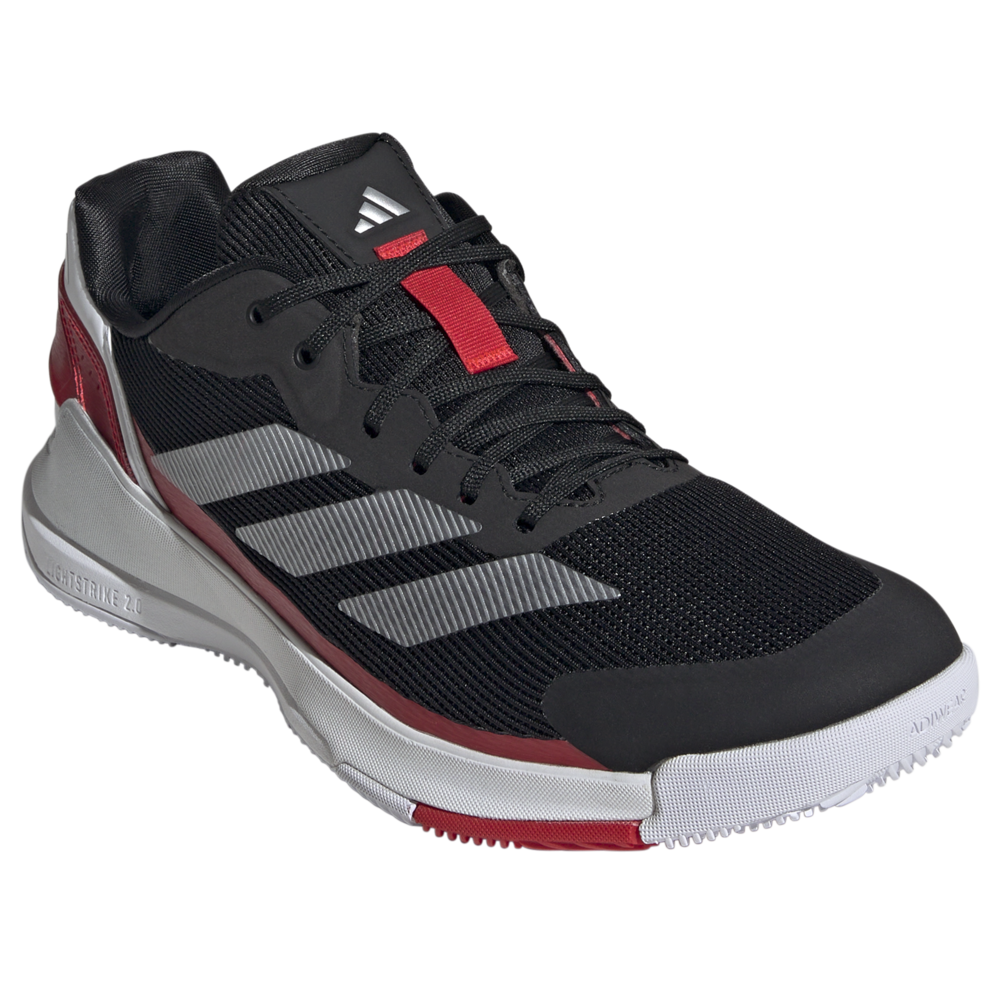 Adidas Mens Crazyquick LS Padel Shoes in black and red