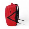 Bullpadel red backpack from the side