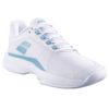 Babolat Womens Jet Tere 2 All Court Tennis Shoes (White/Baltic) (2025)