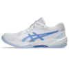 Asics Womens Gel-Task 4 Indoor Court Shoe (White/Blue Coast) 2025