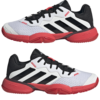 Adidas Junior Barricade All Court Shoes 2025 (White/Black/Red)