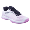 Babolat Womens Sensa Padel Shoes (White/Lilac) (2025)