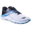 Babolat Mens Movea 2 Padel Shoes (White/Cyan Blue) (2025)
