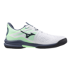 Mizuno Unisex Wave Exceed Tour 6 All Court Shoes (White/India Ink/Neo Mint) 2025