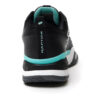 Lotto Mens Raptor Hyperpulse 100 SPD Tennis Shoes (All Black/All White/Green) - Size 6 UK
