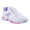 Babolat Propulse Junior All Court Tennis Shoes (White/Lavender) - Size 5 UK
