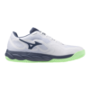 Mizuno Unisex Wave Enforce Court All Court Shoes (White/Vintage Indigo/Neo Mint) 2025