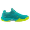 NOX Unisex AT10 Luxury Padel Shoes (Turquoise/Lime) - Size 4 UK
