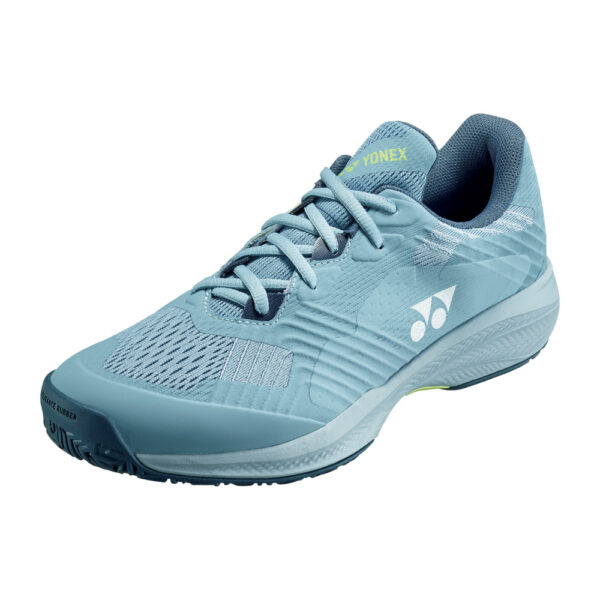 Yonex Mens Sonicage Wide Power Cushion All Court Shoes  (Greyish Blue) 2025