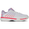 K-Swiss Womens Hypercourt Express 2 All Court Shoes (White/Orchid Petal/Neon Blaze) 2025