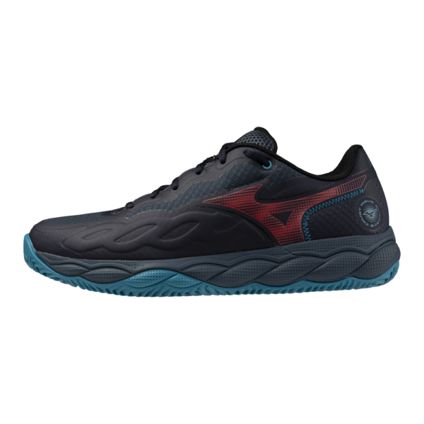 Mizuno Unisex Wave Enforce Court Padel Shoes (Salute/Hibiscus/Enamel Blue) 2025