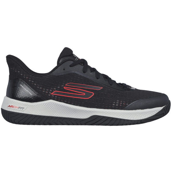 Skechers Mens Viper Court Pro Pickleball Shoe (Black/Red) (2024) - Size 10.5 UK