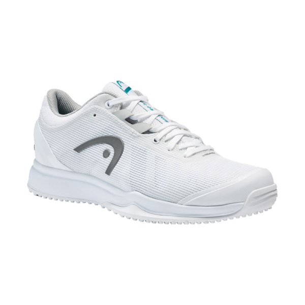 Head Womens Sprint Pro 3.0 Grass Tennis Shoes (White/Grey)
