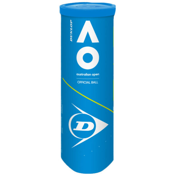 Dunlop Australian Open Tennis Balls (3 Ball Tube)