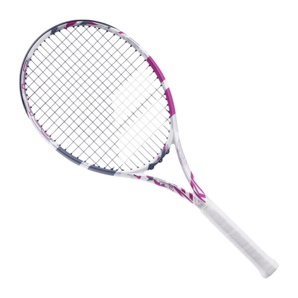 Babolat Evo Aero Pink Tennis Racket (STRUNG) - Grip 1