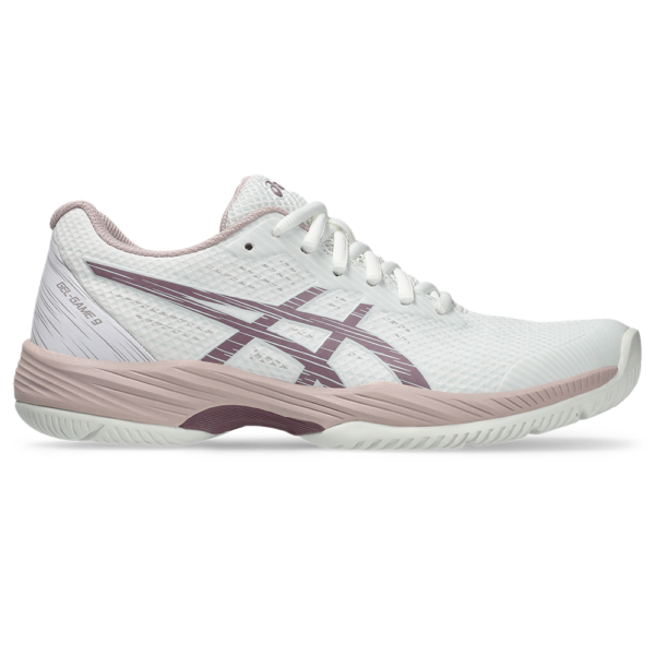 Asics Womens Gel-Game 9 All Court Shoe (White/Dusty Mauve) - Size: 4 UK