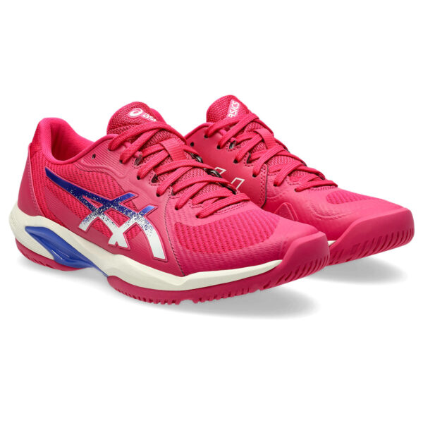 Asics Womens Solution Swift FF 2 All Court Shoe (Bright Rose/Dark Cobalt) 2025