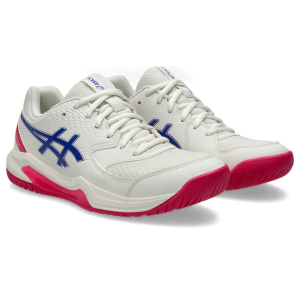 Asics Womens Gel-Dedicate 8 All Court Shoe (Cream/Dark Cobalt) 2025