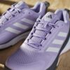 Adidas Womens Novaflight 2 Indoor Court Shoes (Powder Plum/ZeroMet/Core Black) (2025)
