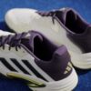 Adidas Mens Barricade 13 All Court Shoes (White/Core Black/Aurora Plum) (2025)