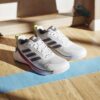 Adidas Mens Novaflight 2 Indoor Court Shoes (White/Red) (2025)