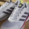 Adidas Mens Novaflight 2 Indoor Court Shoes (White/Red) (2025)