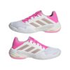 Adidas Womens Barricade 13 All Court Shoes (White/Ash Pearl/Lucid Pink) (2025)