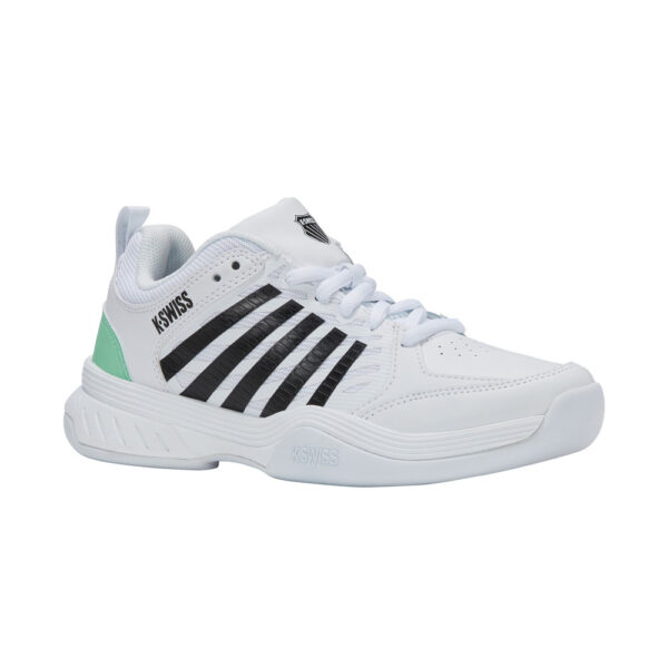 K-Swiss Womens Court Express 2 Carpet (White/Neon Mint/Black)